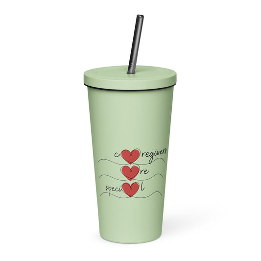 Caregivers Are Special | Insulated Tumbler With A Straw   - #tag1# - #tag2# - 