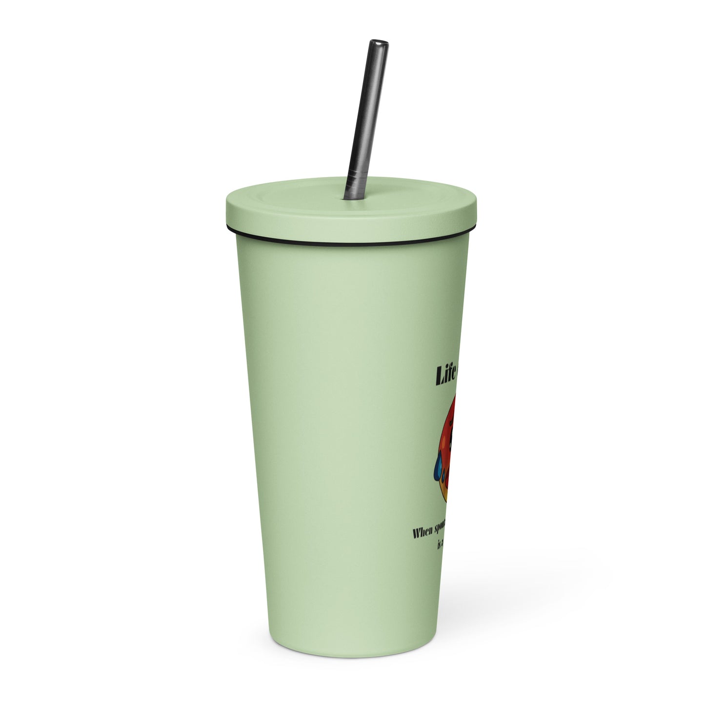 Life Over 50 | Insulated Tumbler With A Straw   - #tag1# - #tag2# - 