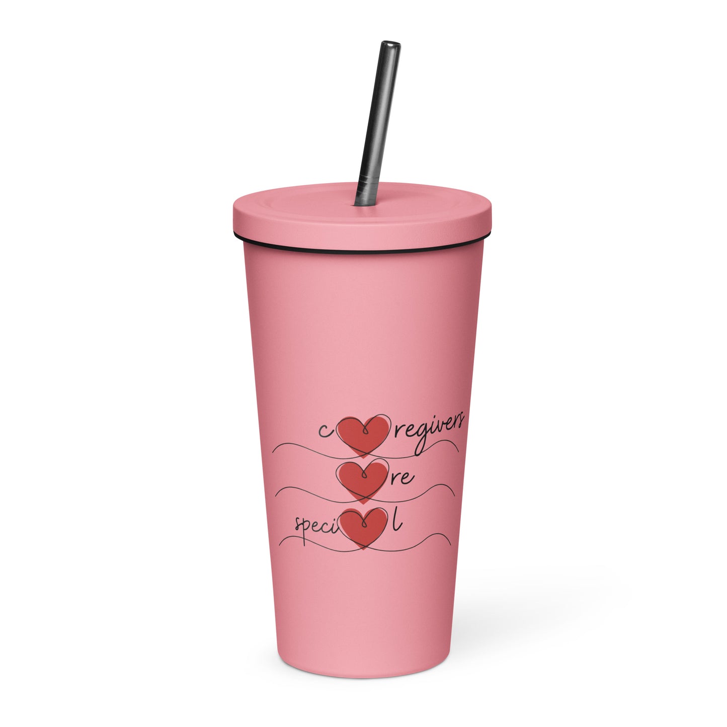 Caregivers Are Special | Insulated Tumbler With A Straw   - #tag1# - #tag2# - 