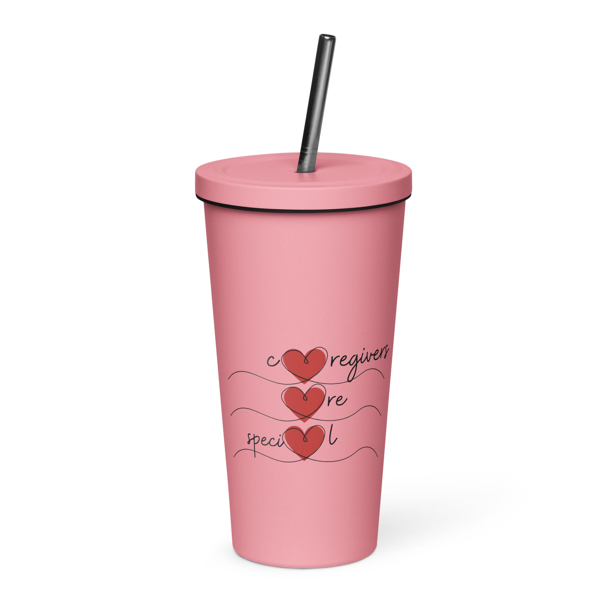 Caregivers Are Special | Insulated Tumbler With A Straw   - #tag1# - #tag2# - 