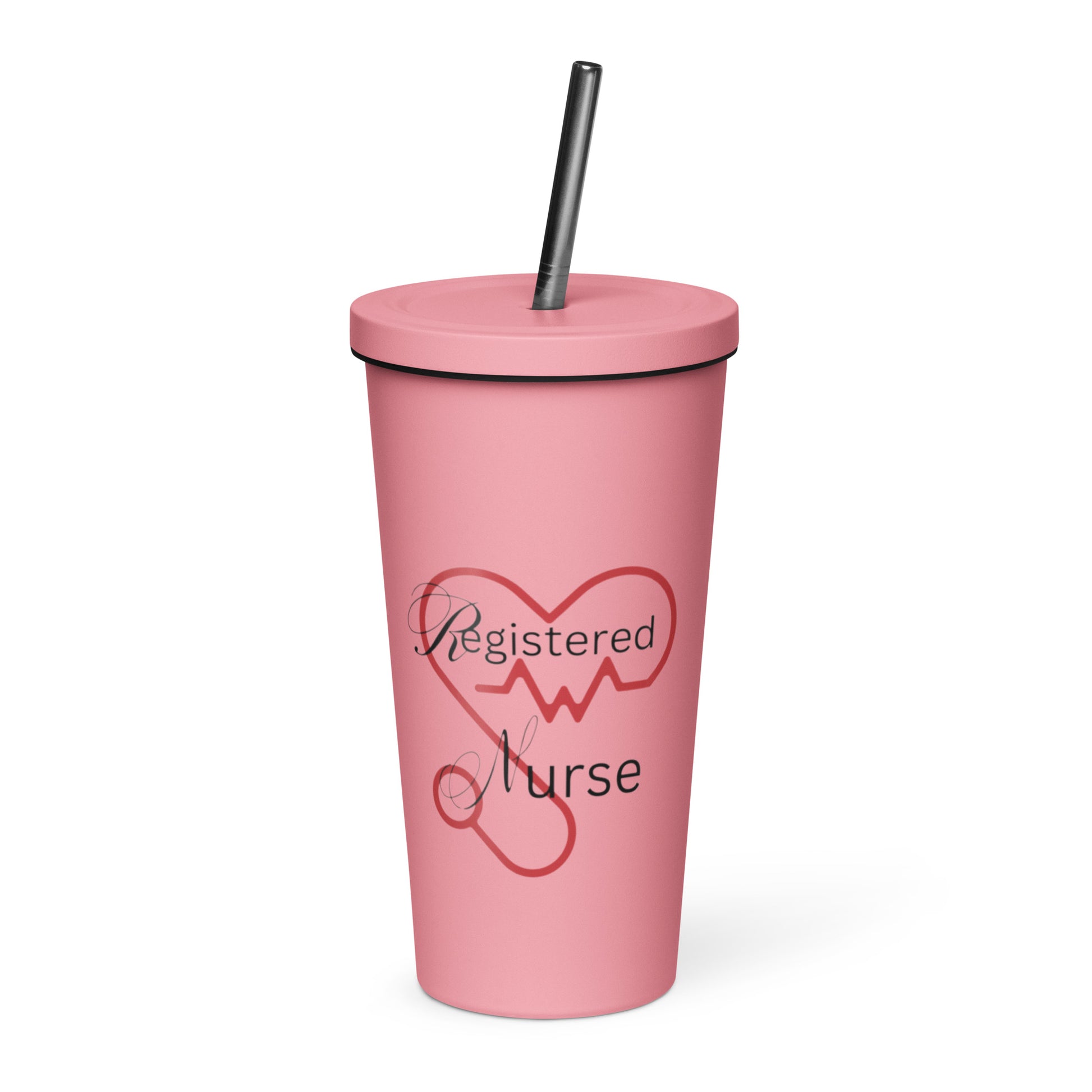 Registered Nurse | Insulated Tumbler With A Straw   - #tag1# - #tag2# - 