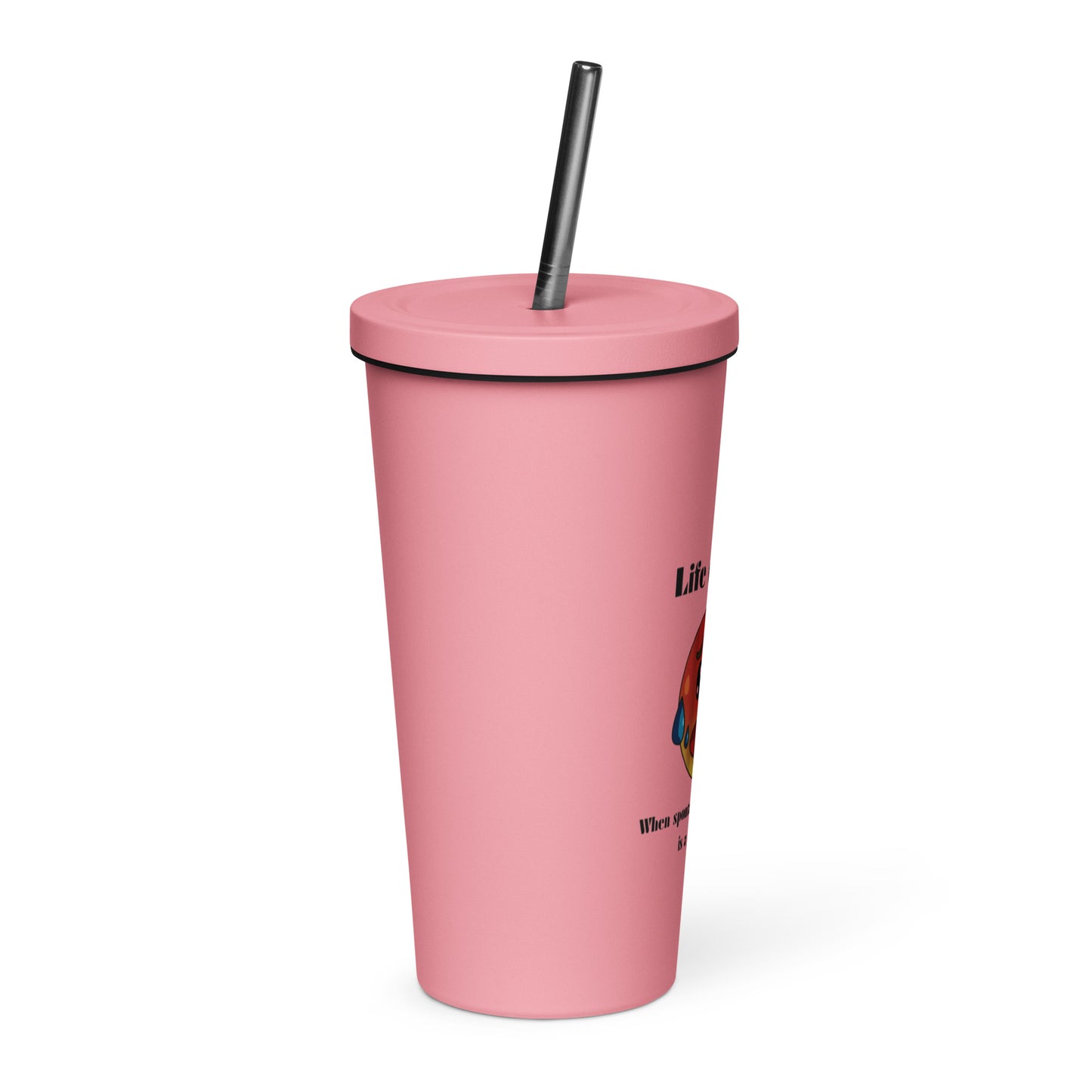 Life Over 50 | Insulated Tumbler With A Straw   - #tag1# - #tag2# - 