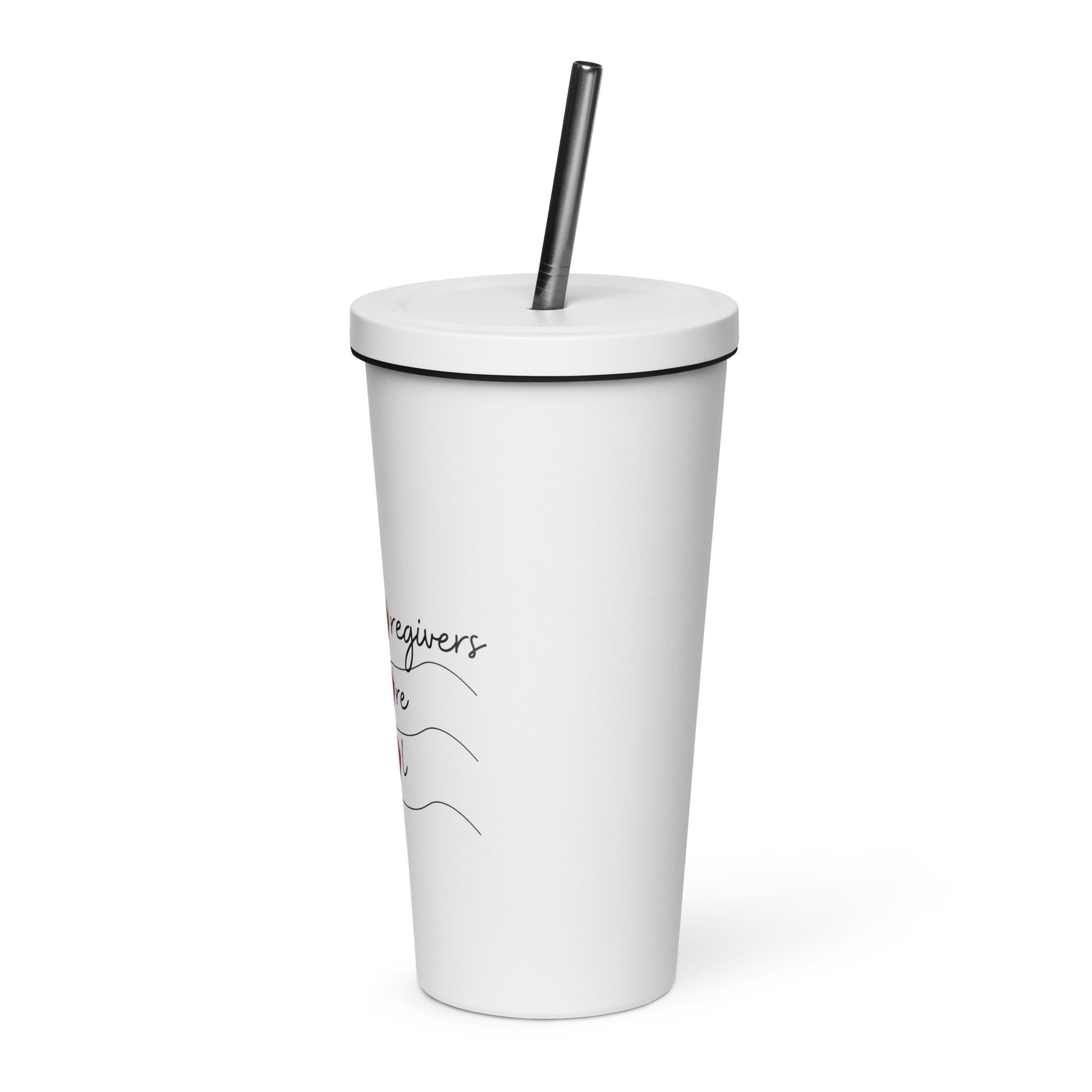 Caregivers Are Special | Insulated Tumbler With A Straw   - #tag1# - #tag2# - 