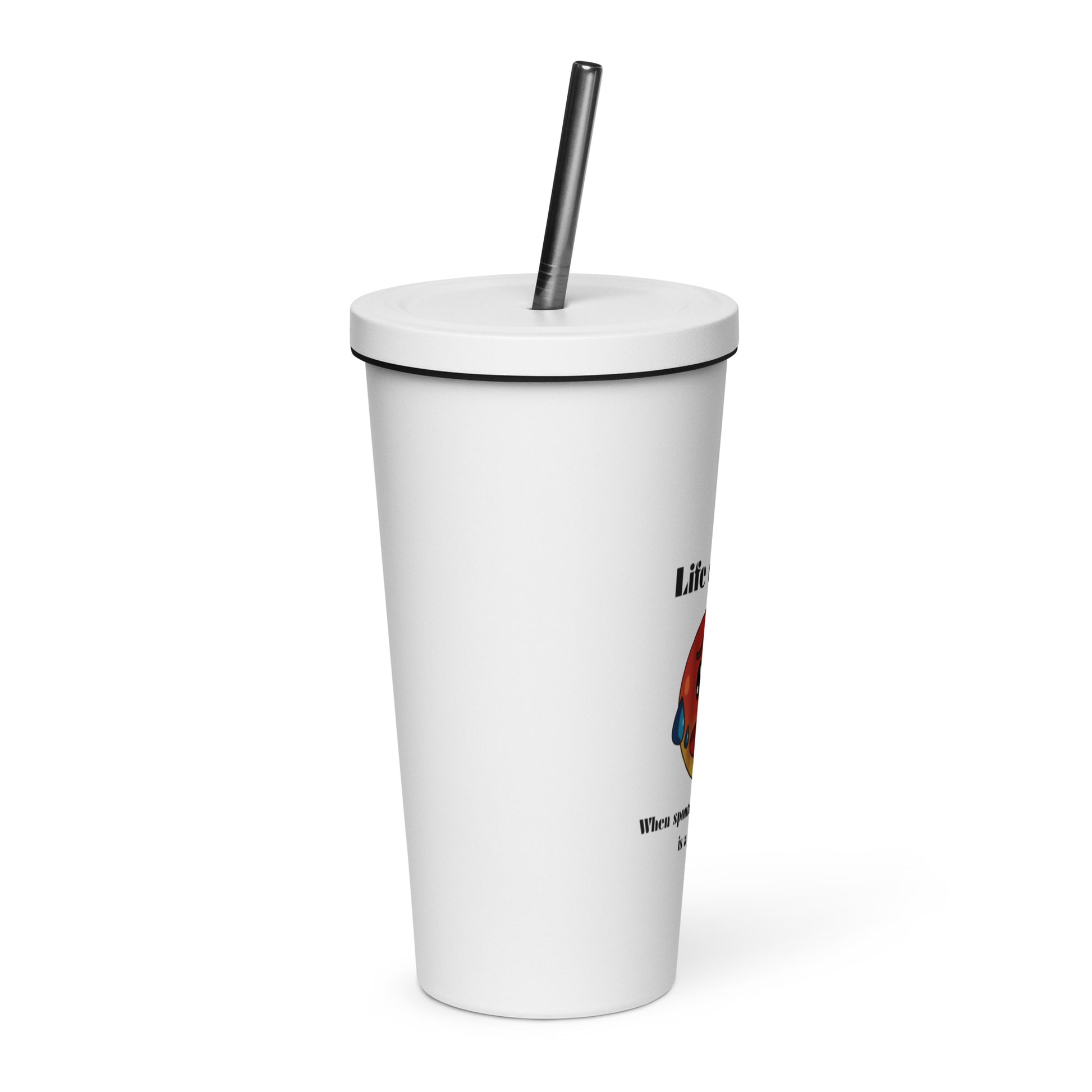 Life Over 50 | Insulated Tumbler With A Straw   - #tag1# - #tag2# - 