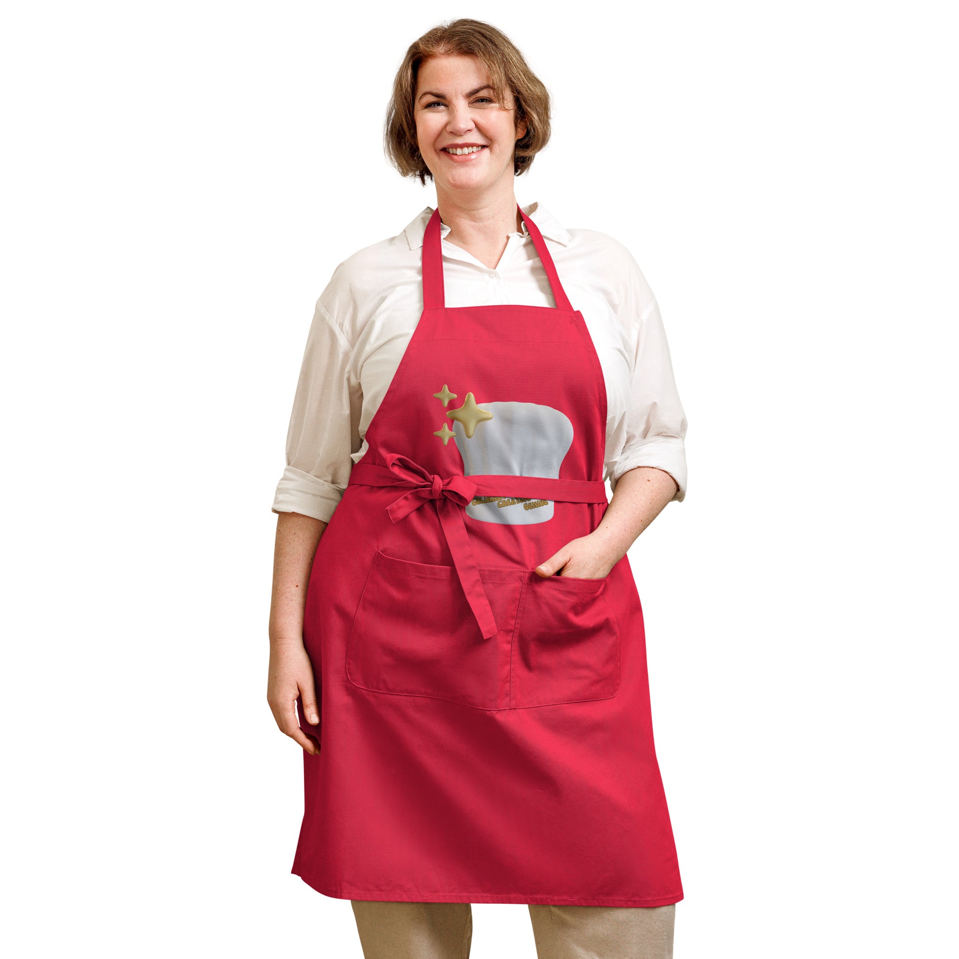 Culinary Creative Genius | Organic Cotton Apron   - #tag1# - #tag2# - 