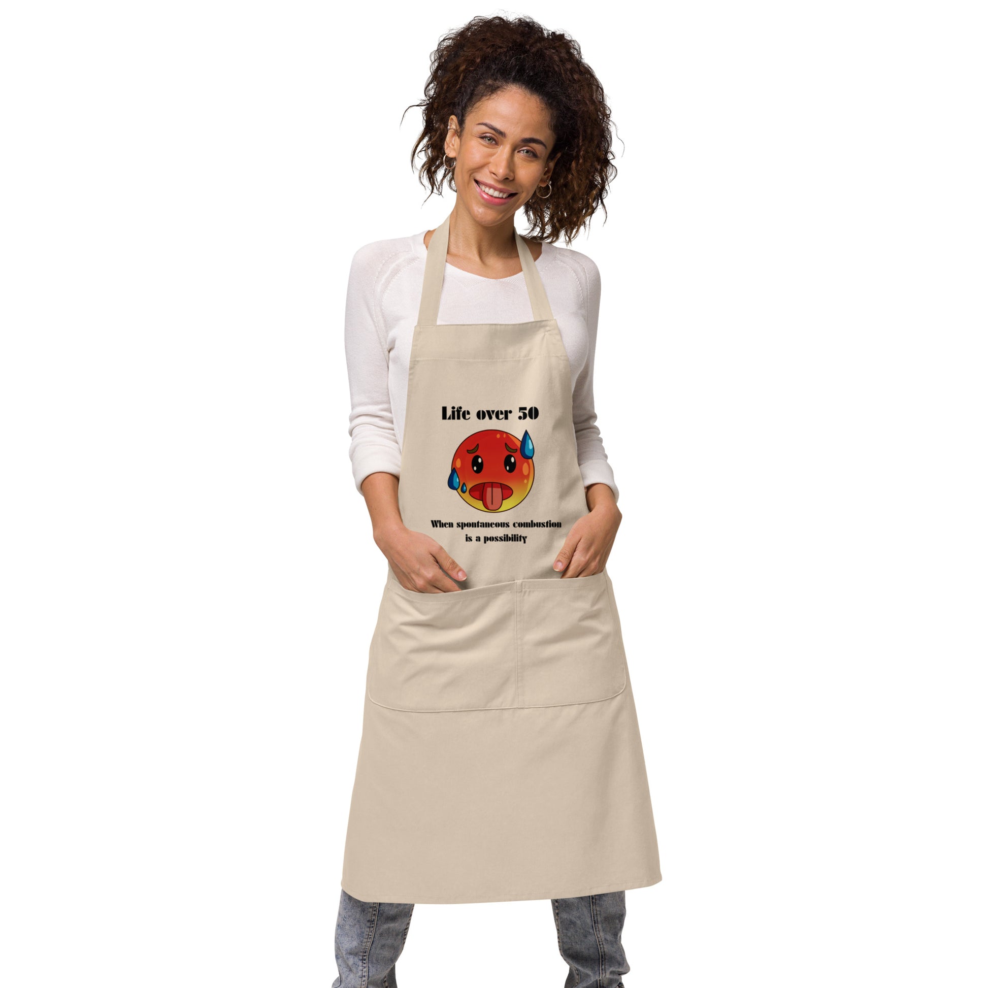 Life Over 50 | Organic Cotton Apron   - #tag1# - #tag2# - 