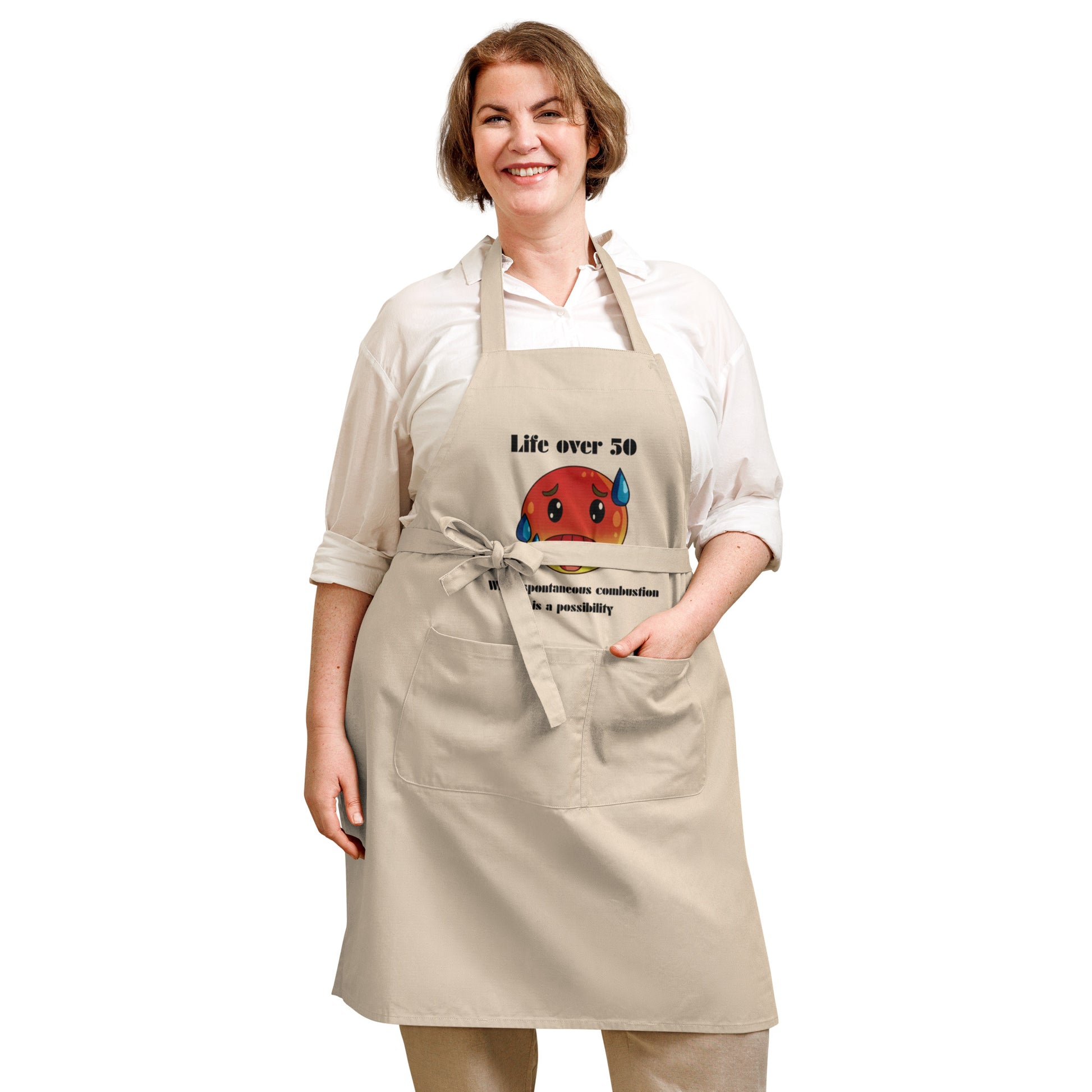 Life Over 50 | Organic Cotton Apron   - #tag1# - #tag2# - 