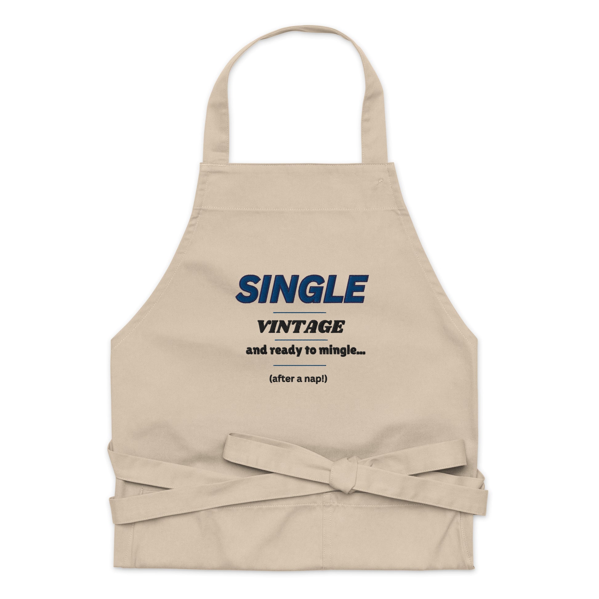 Single, Vintage | Organic Cotton Apron   - #tag1# - #tag2# - 