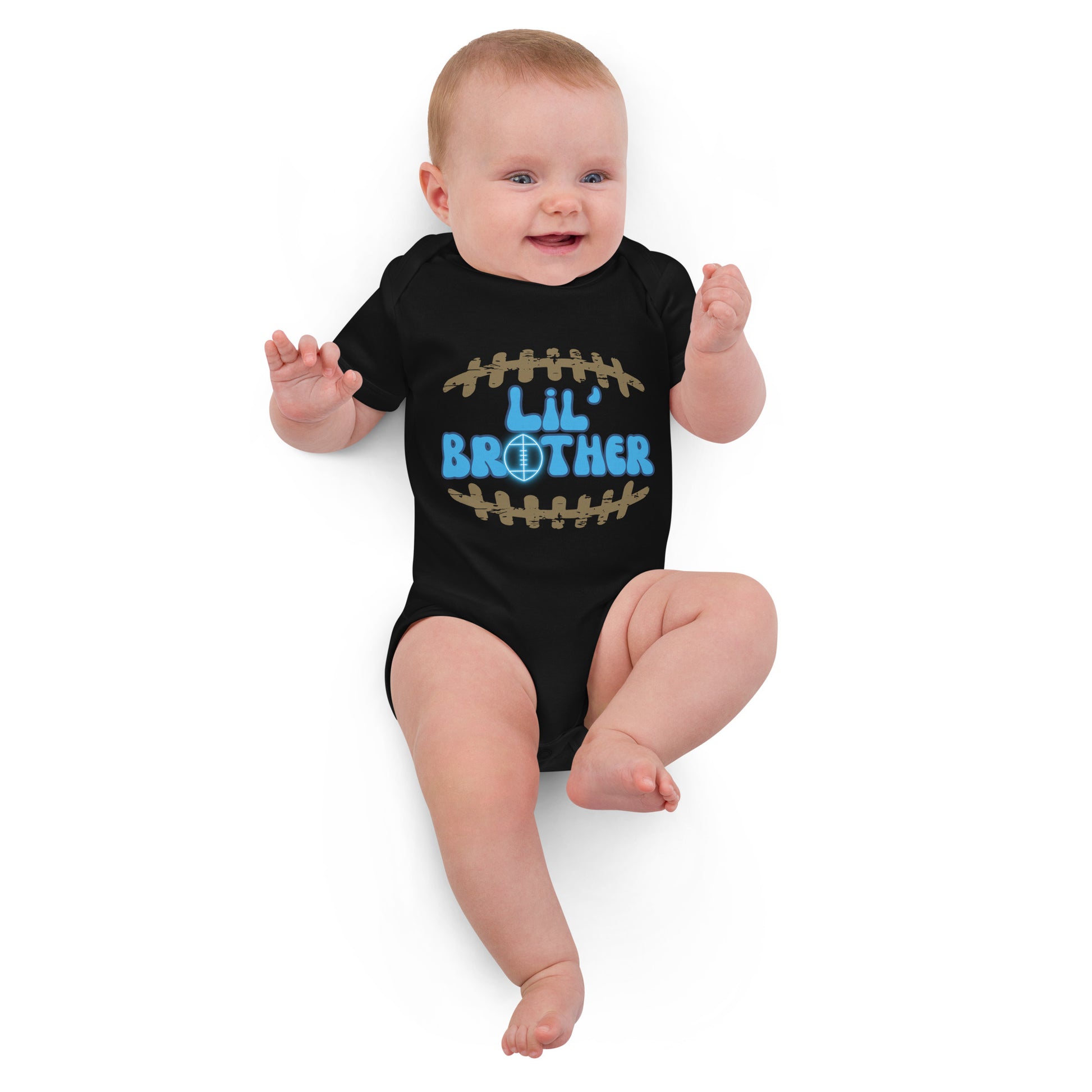 Lil' Brother | Organic Cotton Baby Bodysuit   - #tag1# - #tag2# - 