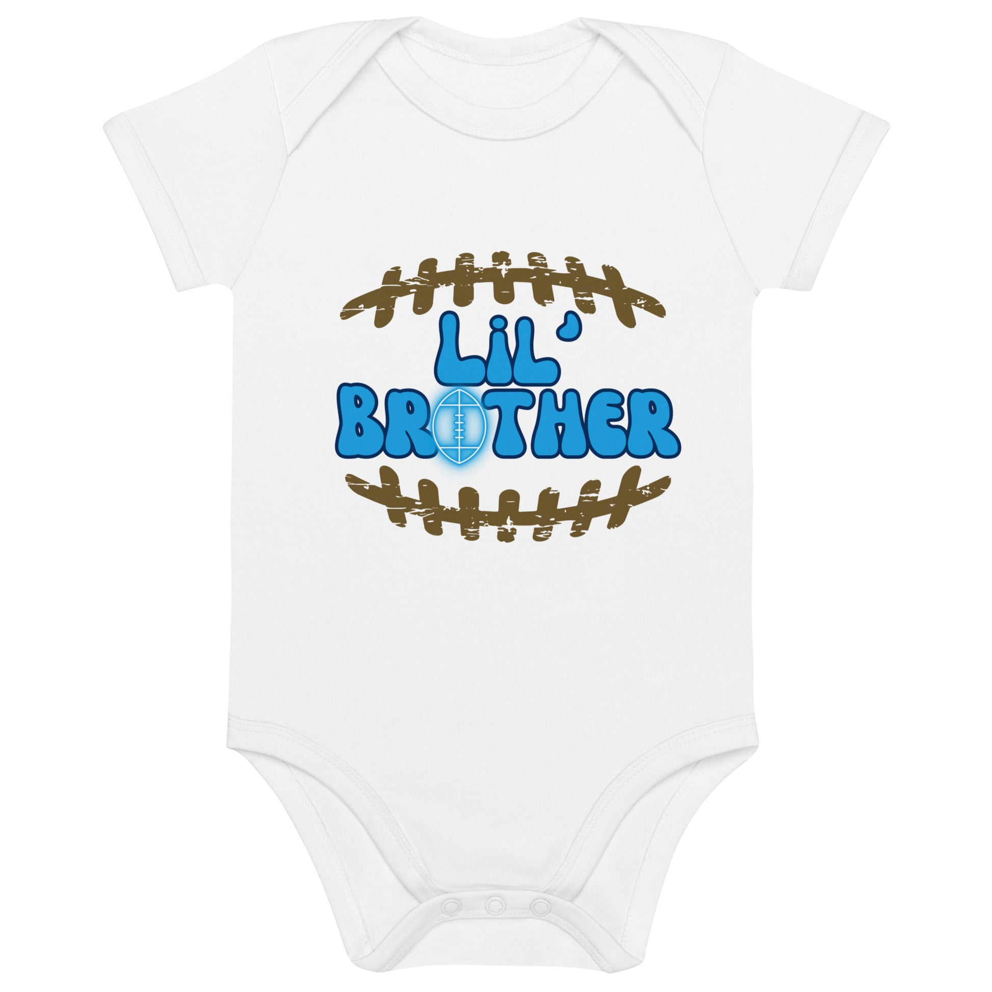 Lil' Brother | Organic Cotton Baby Bodysuit   - #tag1# - #tag2# - 