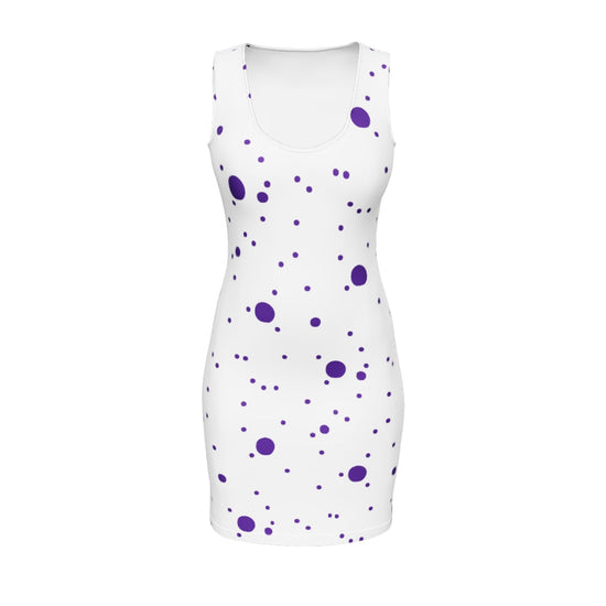 Polka Dot | Purple | Bodycon dress