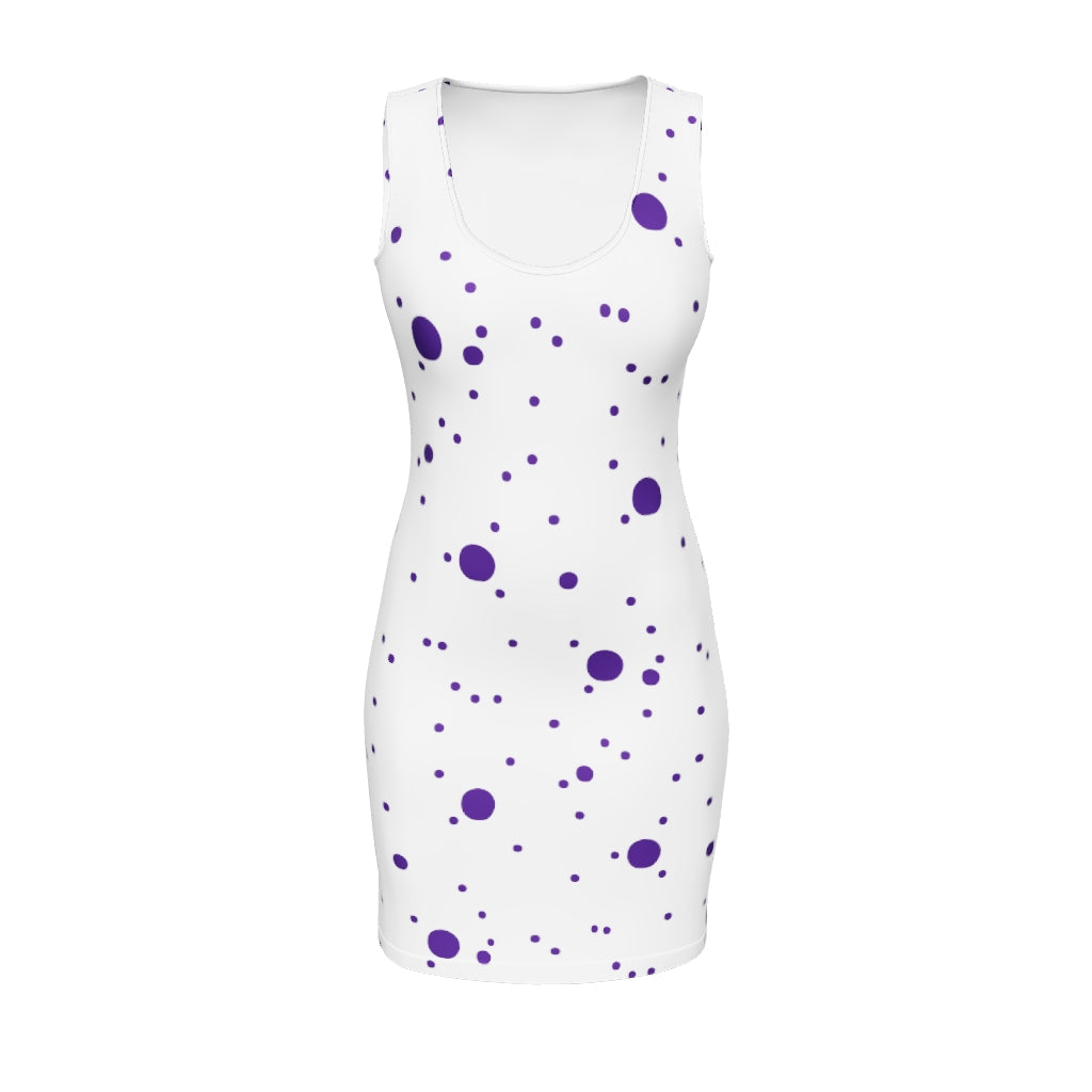Polka Dot | Purple | Bodycon dress