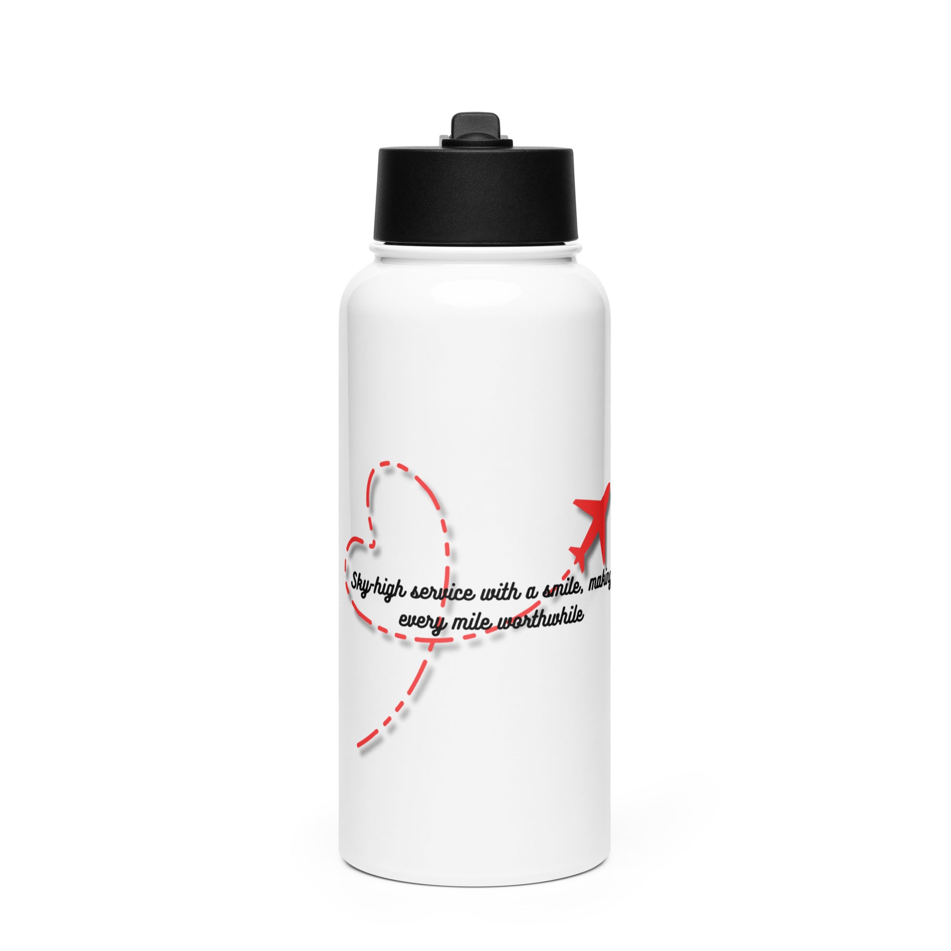 Flight Attendants/Pilots | Stainless Steel Water Bottle With A Straw Lid   - #tag1# - #tag2# - 