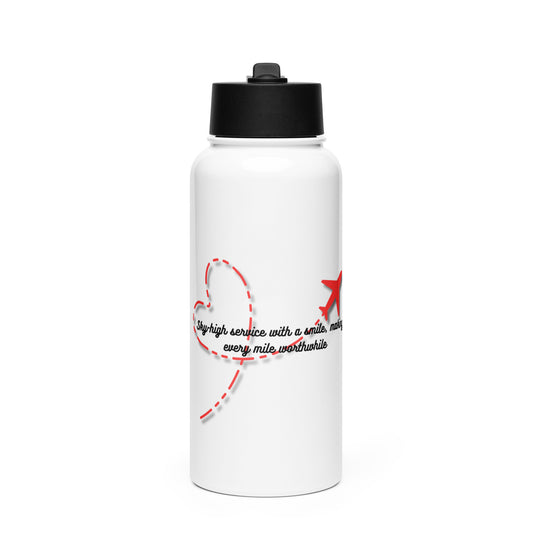 Flight Attendants/Pilots | Stainless Steel Water Bottle With A Straw Lid   - #tag1# - #tag2# - 