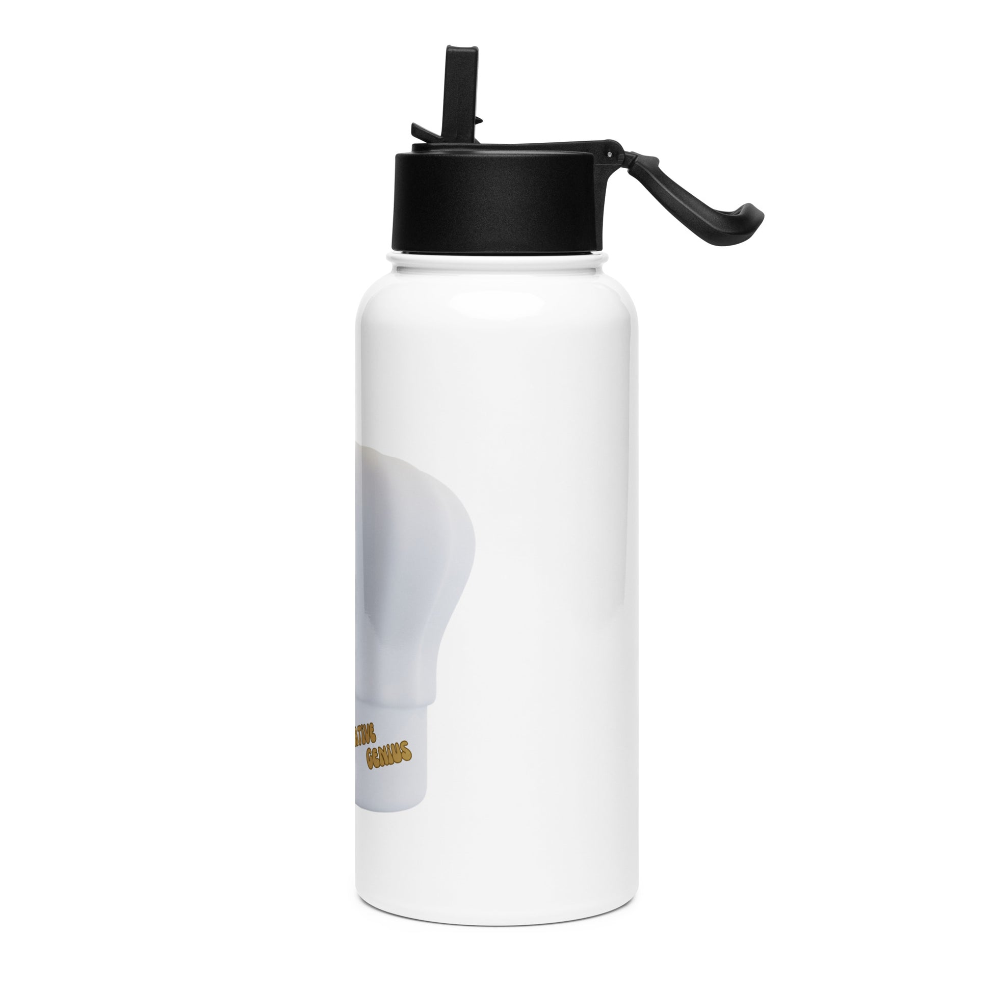 Culinary Creative Genius | Stainless Steel Water Bottle With A Straw Lid   - #tag1# - #tag2# - 