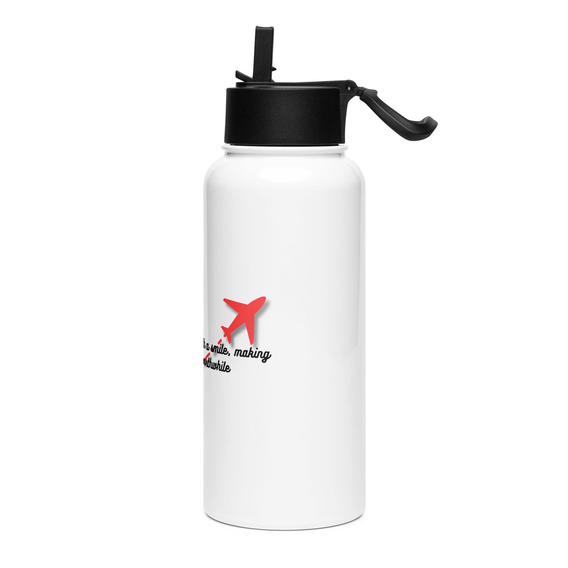 Flight Attendants/Pilots | Stainless Steel Water Bottle With A Straw Lid   - #tag1# - #tag2# - 