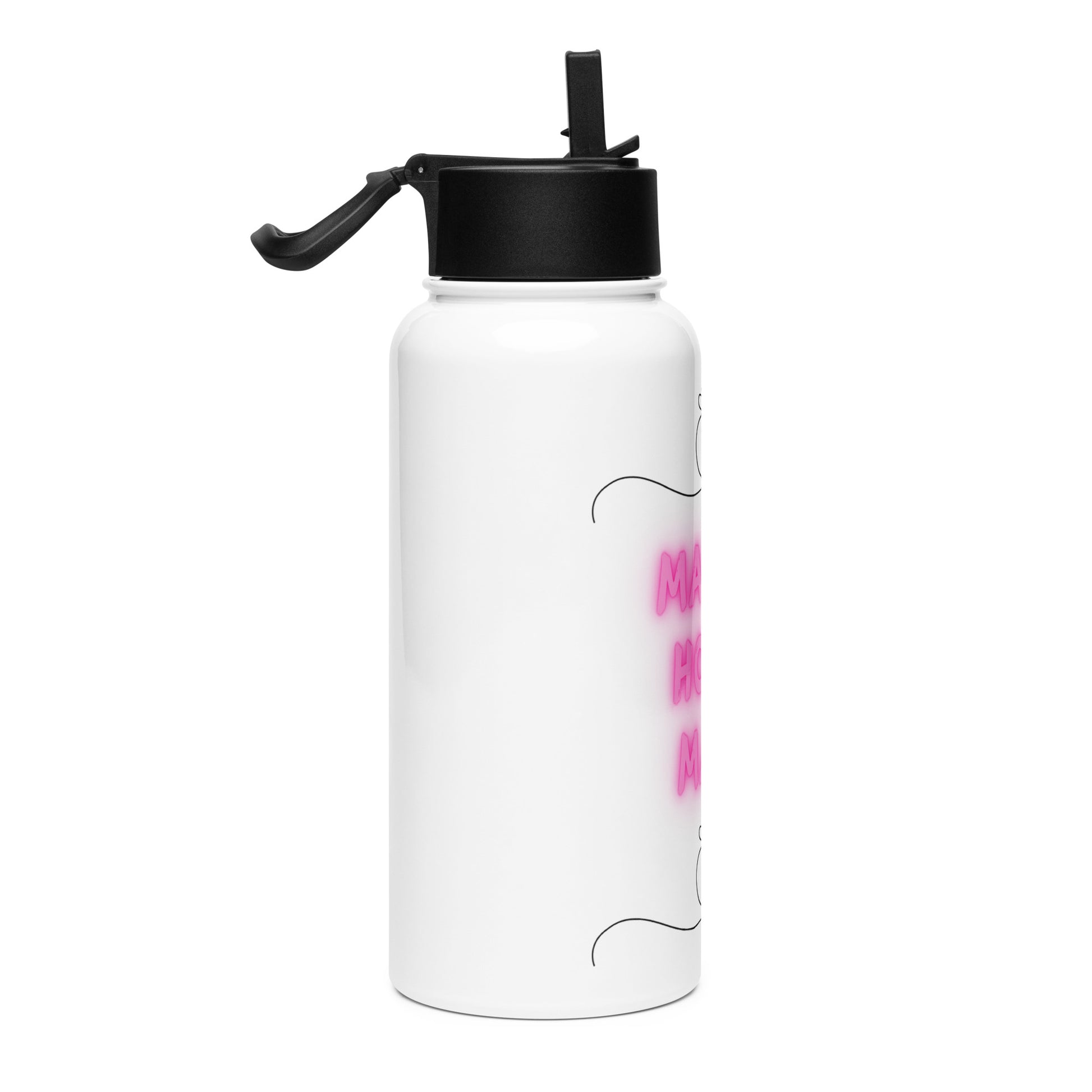 Maid Of Honor Magic | Stainless Steel Water Bottle With A Straw Lid   - #tag1# - #tag2# - 