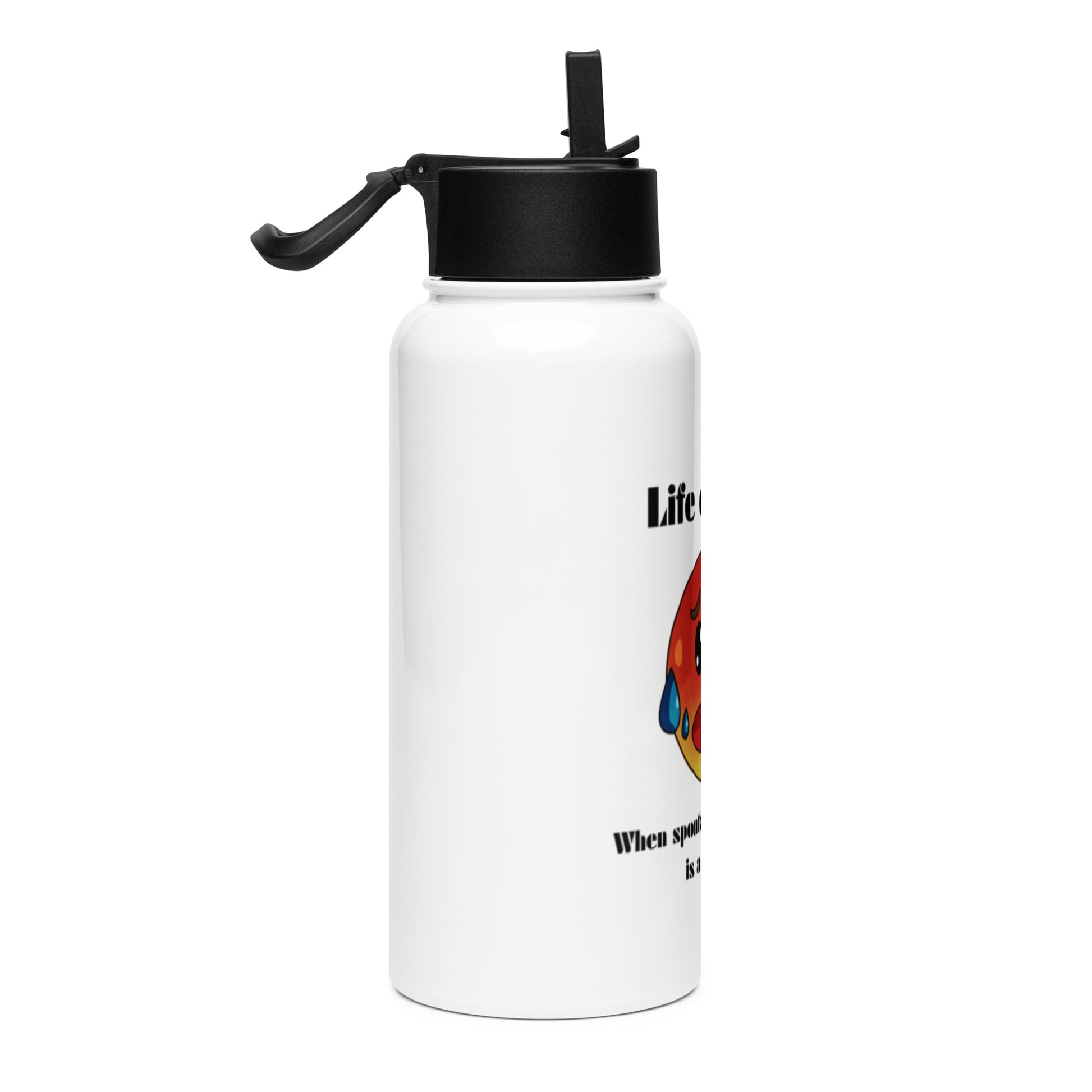 Life Over 50 | Stainless Steel Water Bottle With A Straw Lid   - #tag1# - #tag2# - 