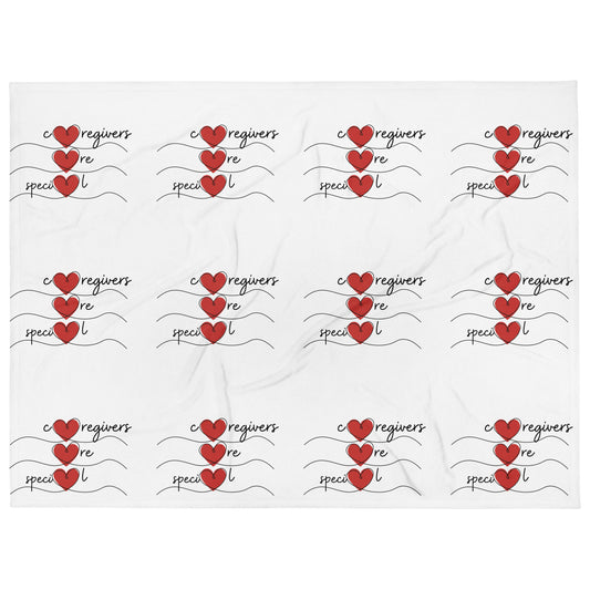 Caregivers Are Special | Throw Blanket   - #tag1# - #tag2# - 