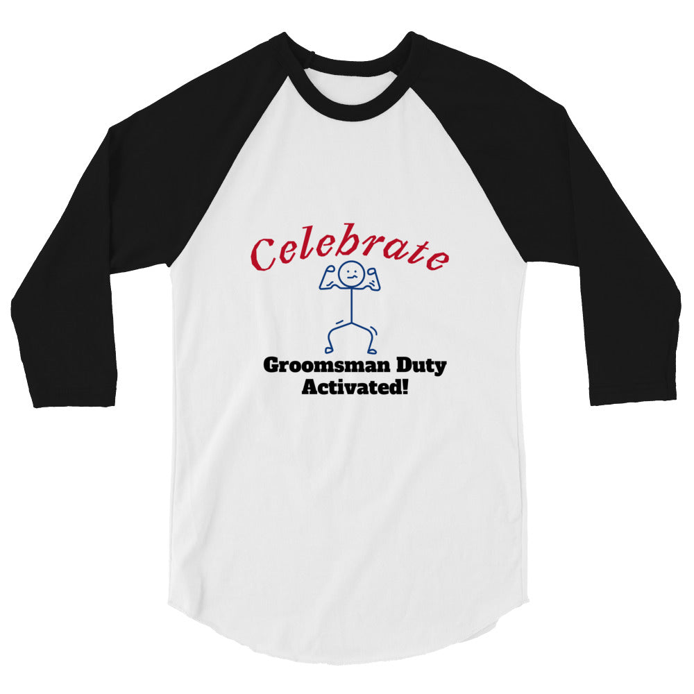 Groomsman | 3/4 Sleeve Raglan Shirt   - #tag1# - #tag2# - 