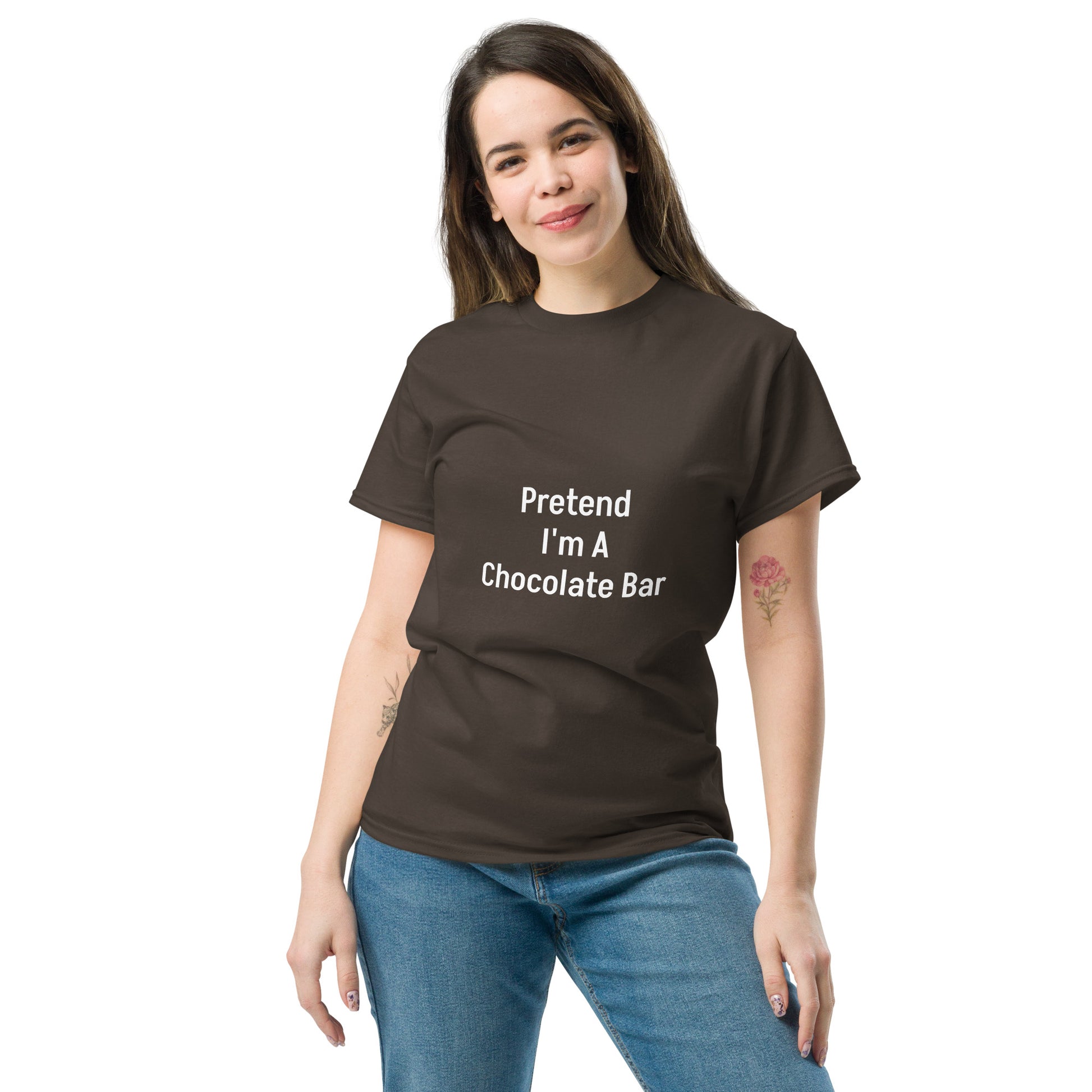 Pretend I'm A Chocolate Bar | Unisex Classic T-Shirt   - #tag1# - #tag2# - 