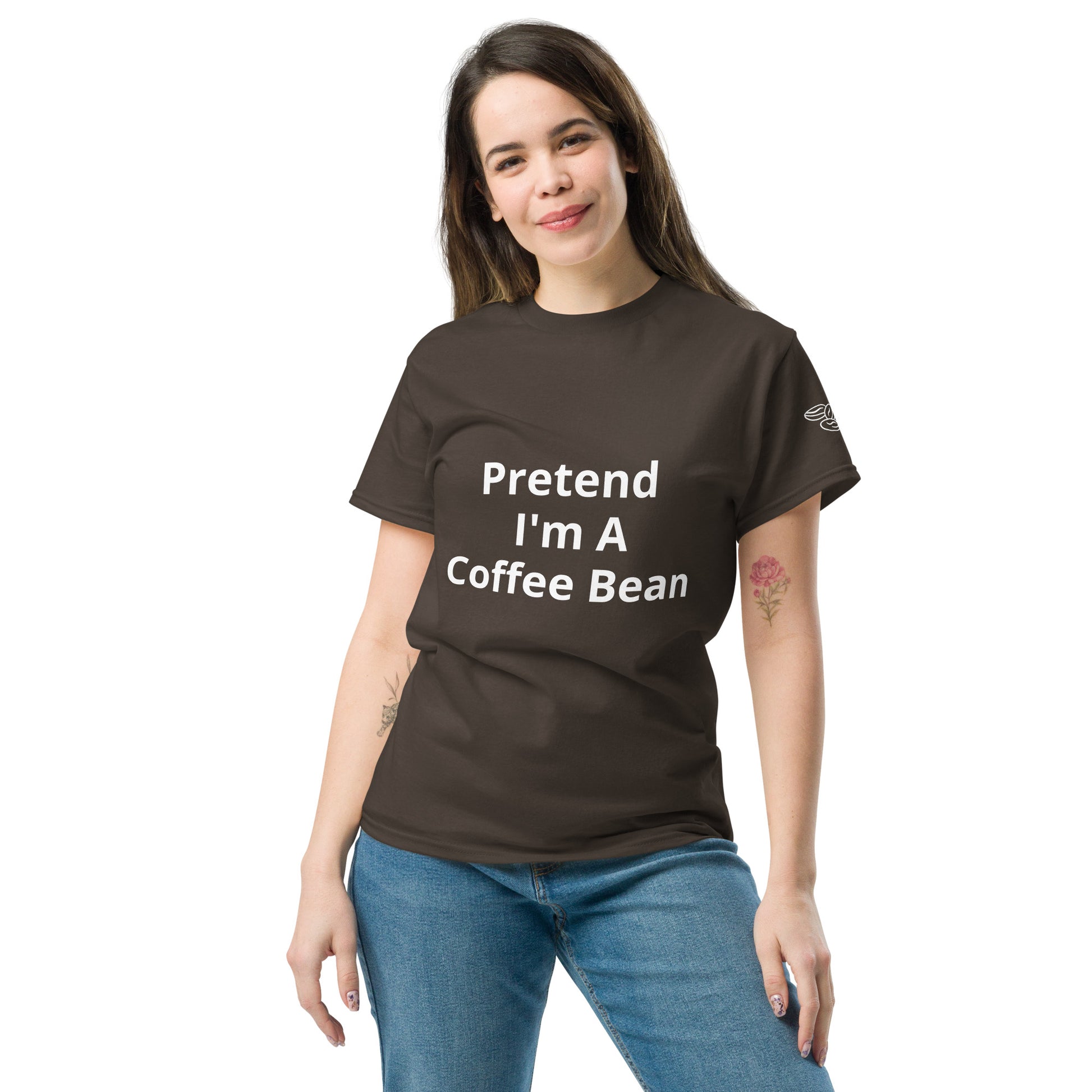Pretend I'm A Coffee Bean | Short Sleeve | Unisex Classic T-Shirt   - #tag1# - #tag2# - 