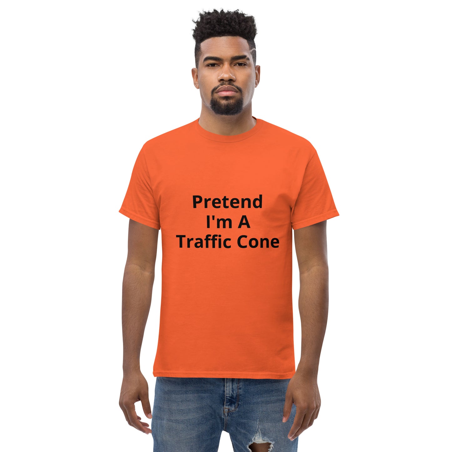 Pretend I'm A Traffic Cone | Short Sleeve | Unisex Classic T-Shirt   - #tag1# - #tag2# - 