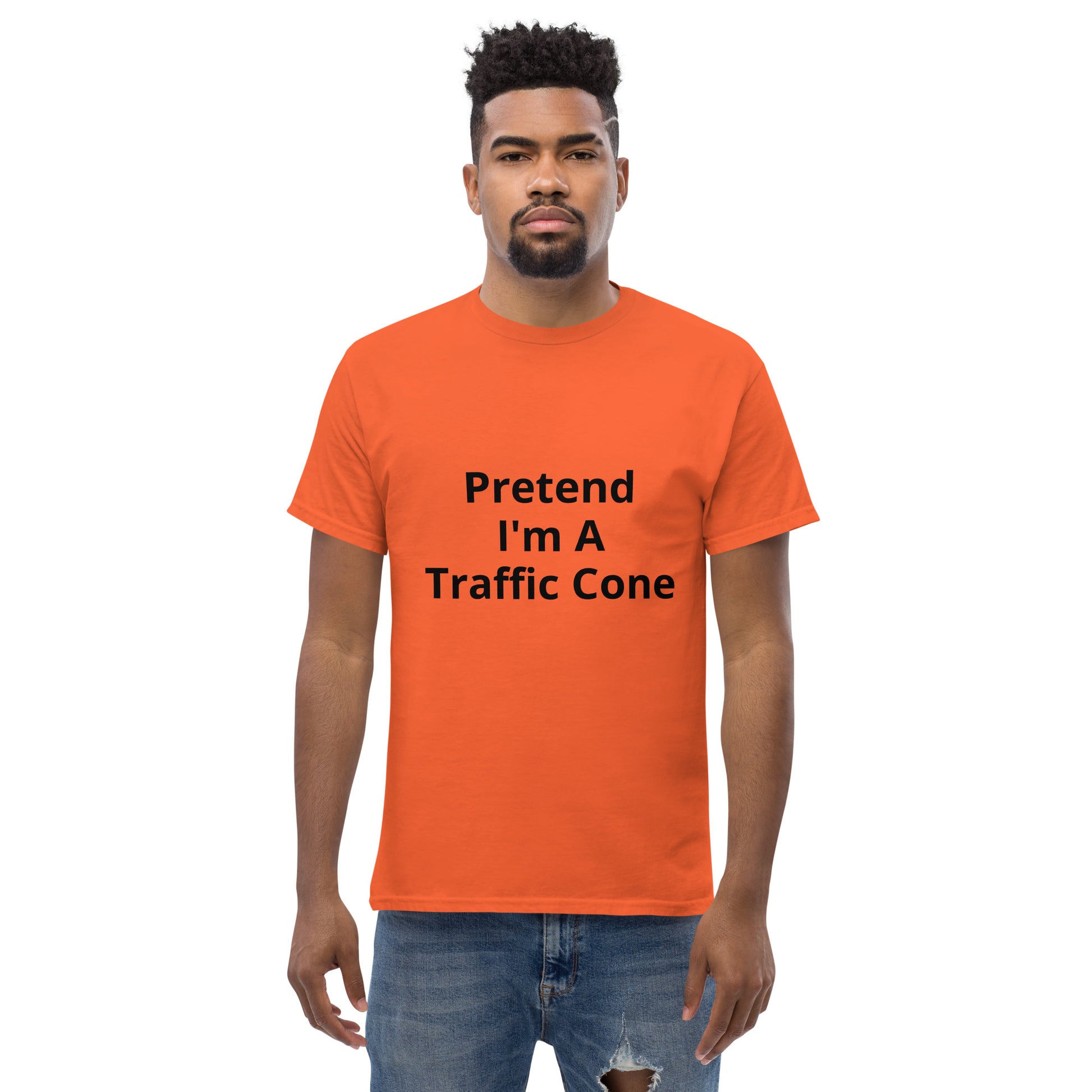 Pretend I'm A Traffic Cone | Short Sleeve | Unisex Classic T-Shirt   - #tag1# - #tag2# - 