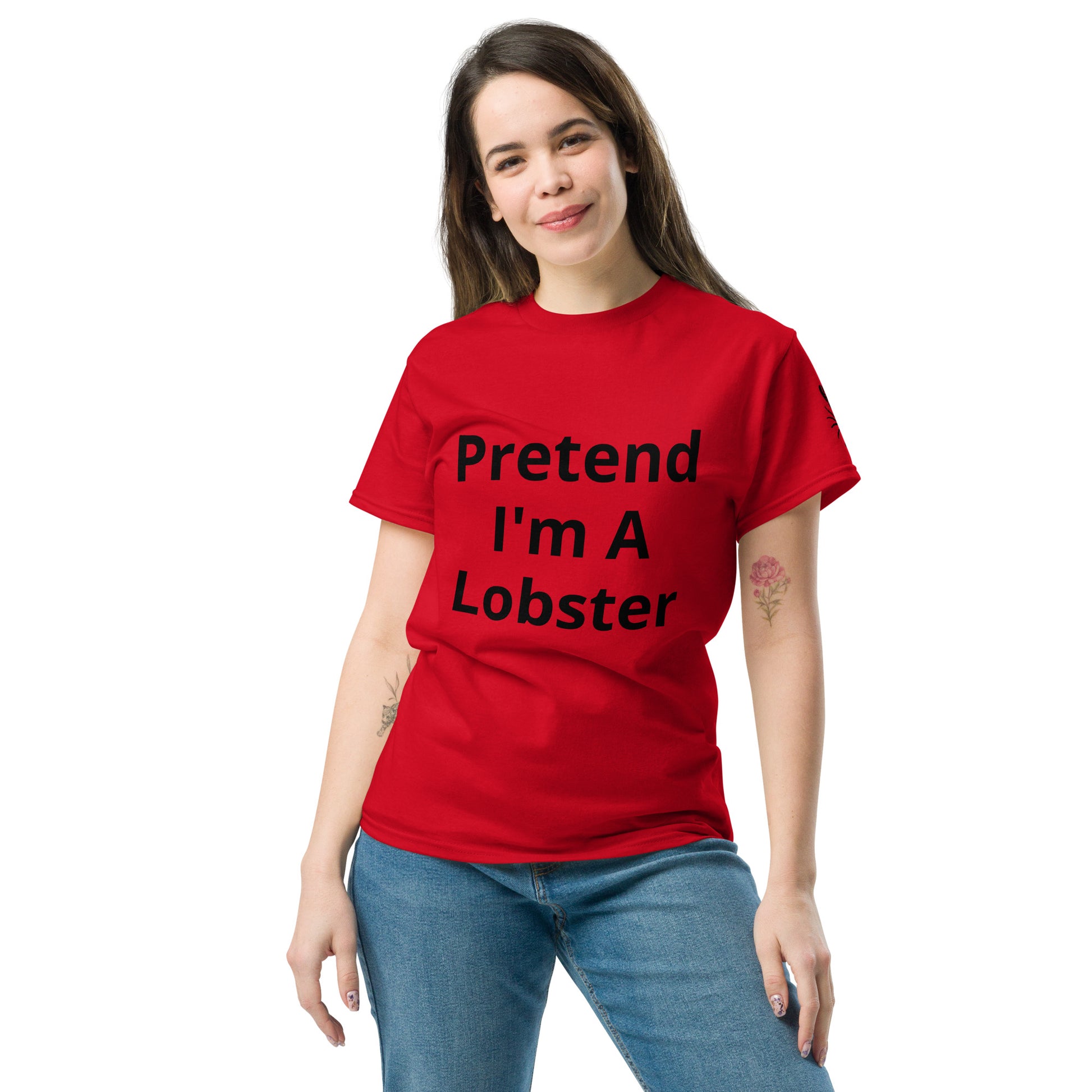 Pretend I'm A Lobster | Short Sleeve | Unisex Classic T-Shirt   - #tag1# - #tag2# - 