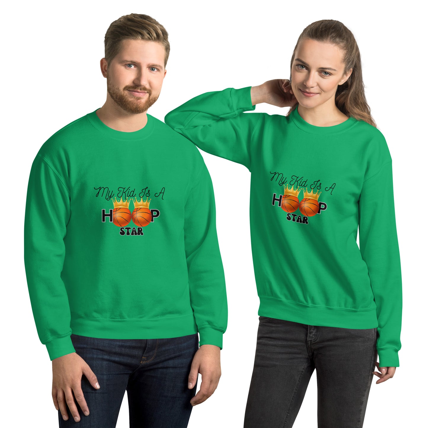 My Kid Is A Hoop Star | Unisex Sweatshirt   - #tag1# - #tag2# - 