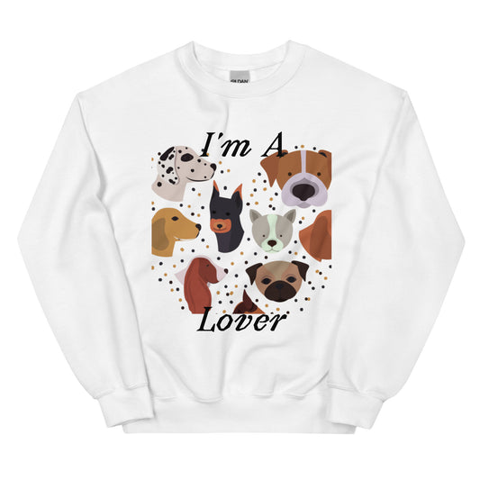 I'm A Dog Lover pullover Unisex Sweatshirt   - #tag1# - #tag2# - 