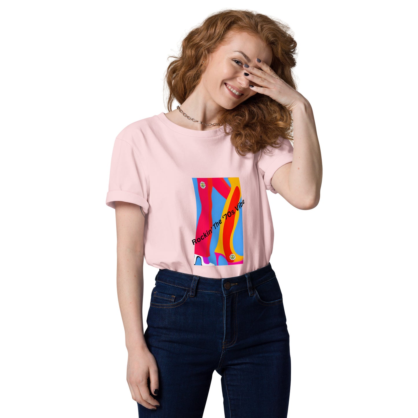 Rockin' The '70's Vibe | Short Sleeve | Unisex Organic Cotton T-Shirt   - #tag1# - #tag2# - 