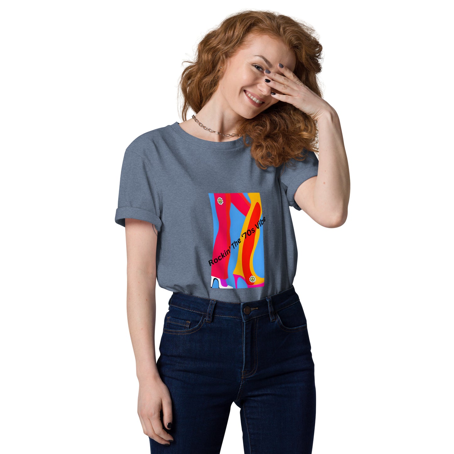 Rockin' The '70's Vibe | Short Sleeve | Unisex Organic Cotton T-Shirt   - #tag1# - #tag2# - 