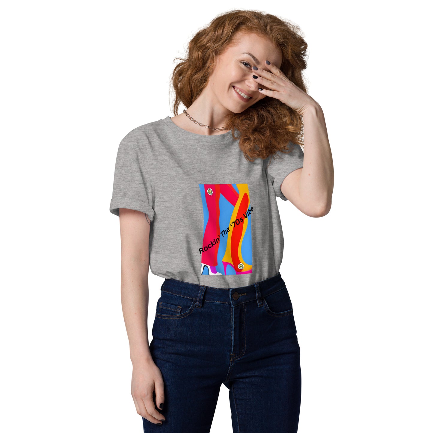 Rockin' The '70's Vibe | Short Sleeve | Unisex Organic Cotton T-Shirt   - #tag1# - #tag2# - 