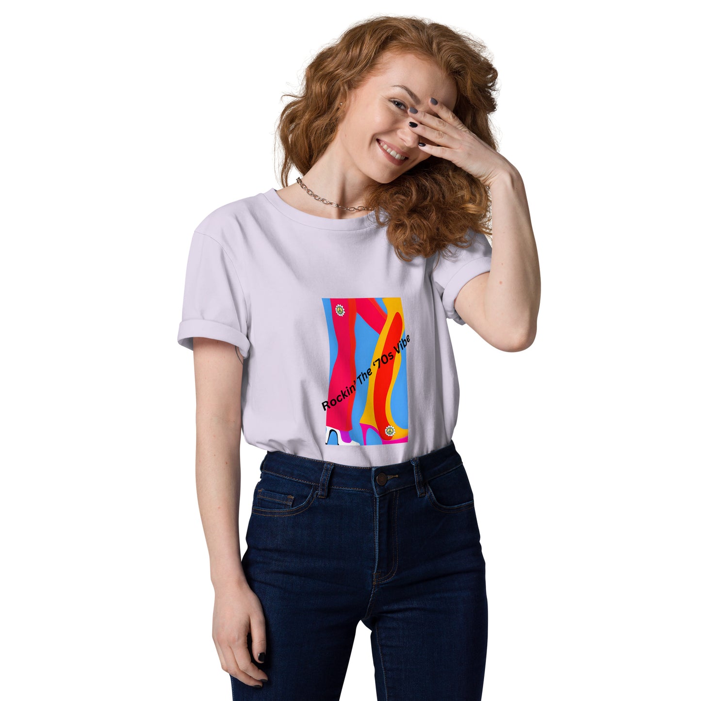 Rockin' The '70's Vibe | Short Sleeve | Unisex Organic Cotton T-Shirt   - #tag1# - #tag2# - 