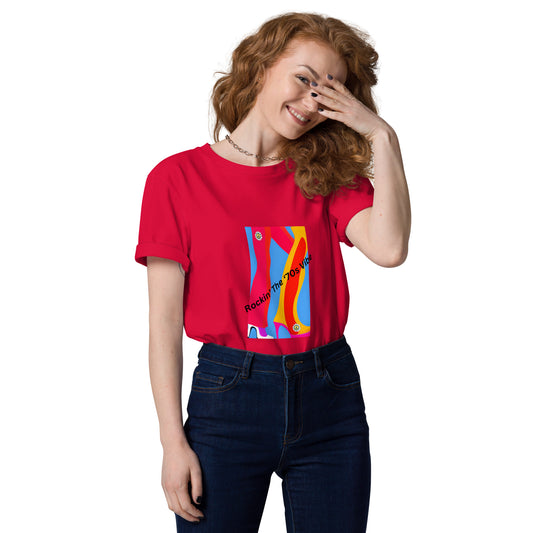 Rockin' The '70's Vibe | Short Sleeve | Unisex Organic Cotton T-Shirt   - #tag1# - #tag2# - 
