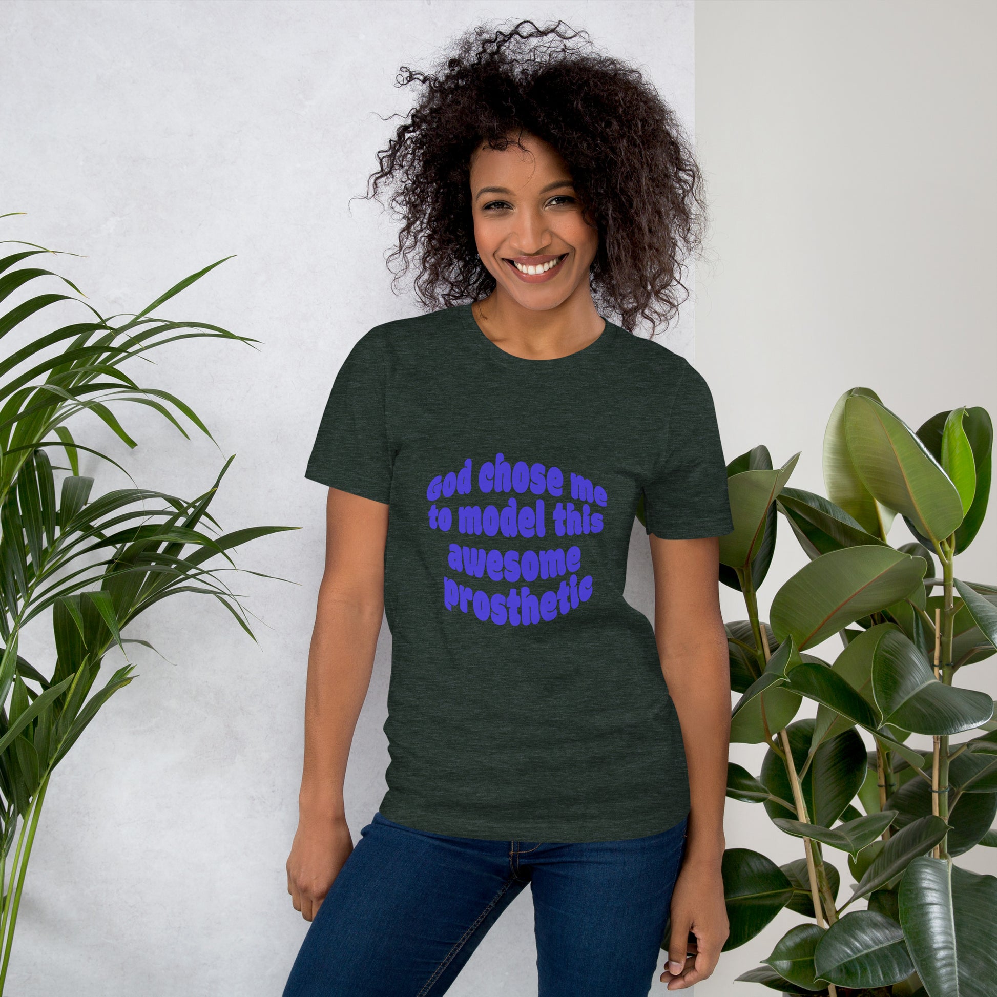 God Chose Me To Model This Awesome Prosthetic | Short Sleeve | Unisex T-Shirt   - #tag1# - #tag2# - 