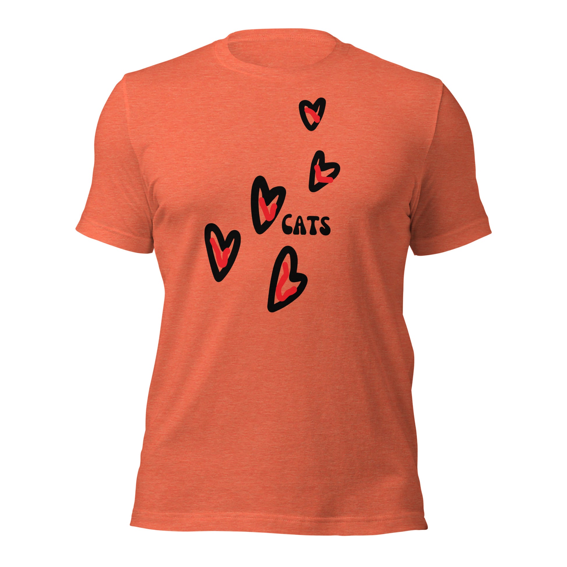 I Love Cats | Short Sleeve | Unisex T-Shirt   - #tag1# - #tag2# - 