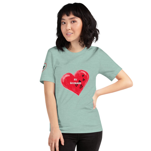 I Love My Boyfriend | Short Sleeve T-Shirt   - #tag1# - #tag2# - 