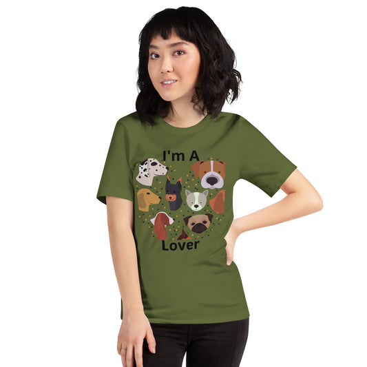 I'm A Dog Lover short sleeve Unisex t-shirt   - #tag1# - #tag2# - 
