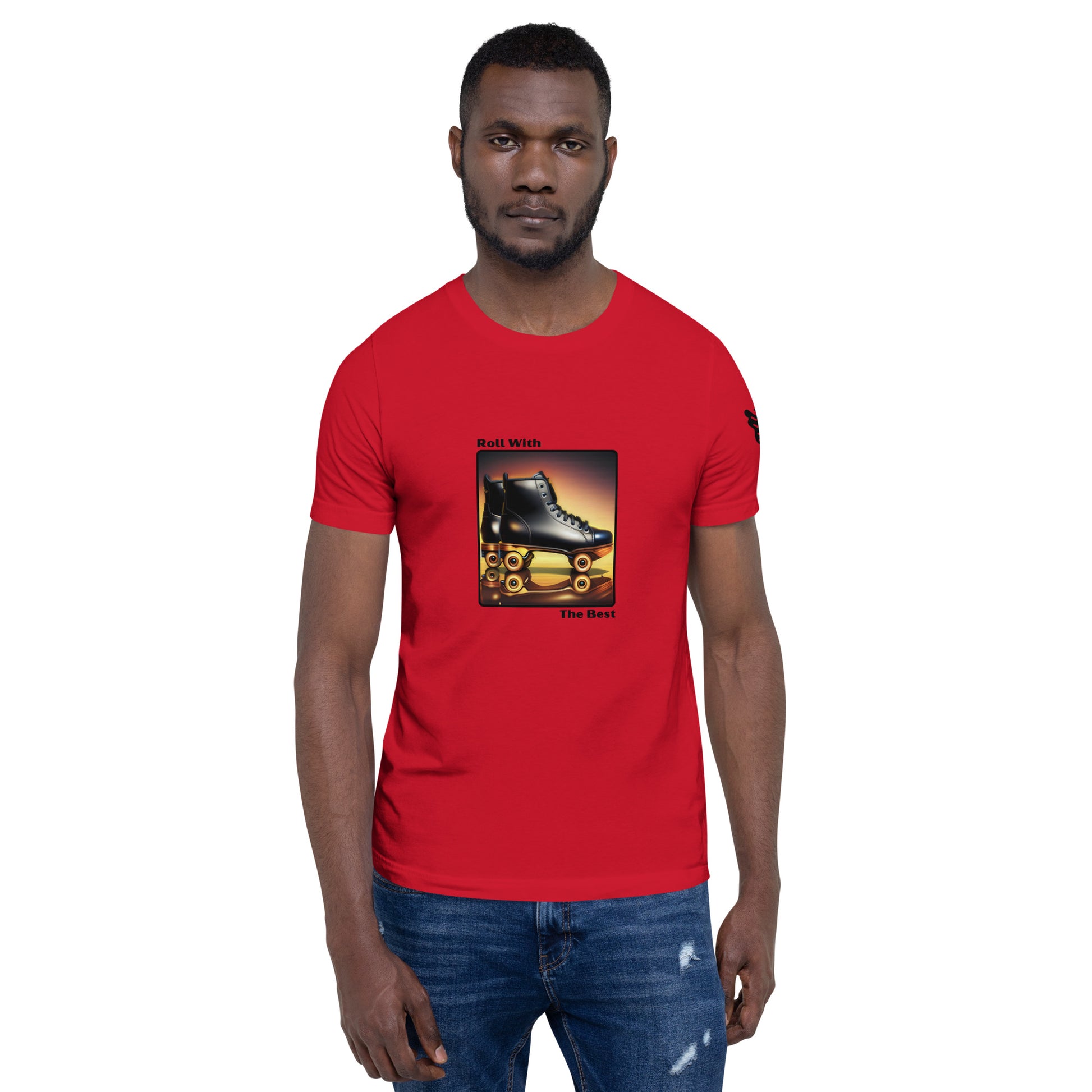 Roll With The Best | Roller Skater | Short Sleeve | Unisex T-Shirt   - #tag1# - #tag2# - 