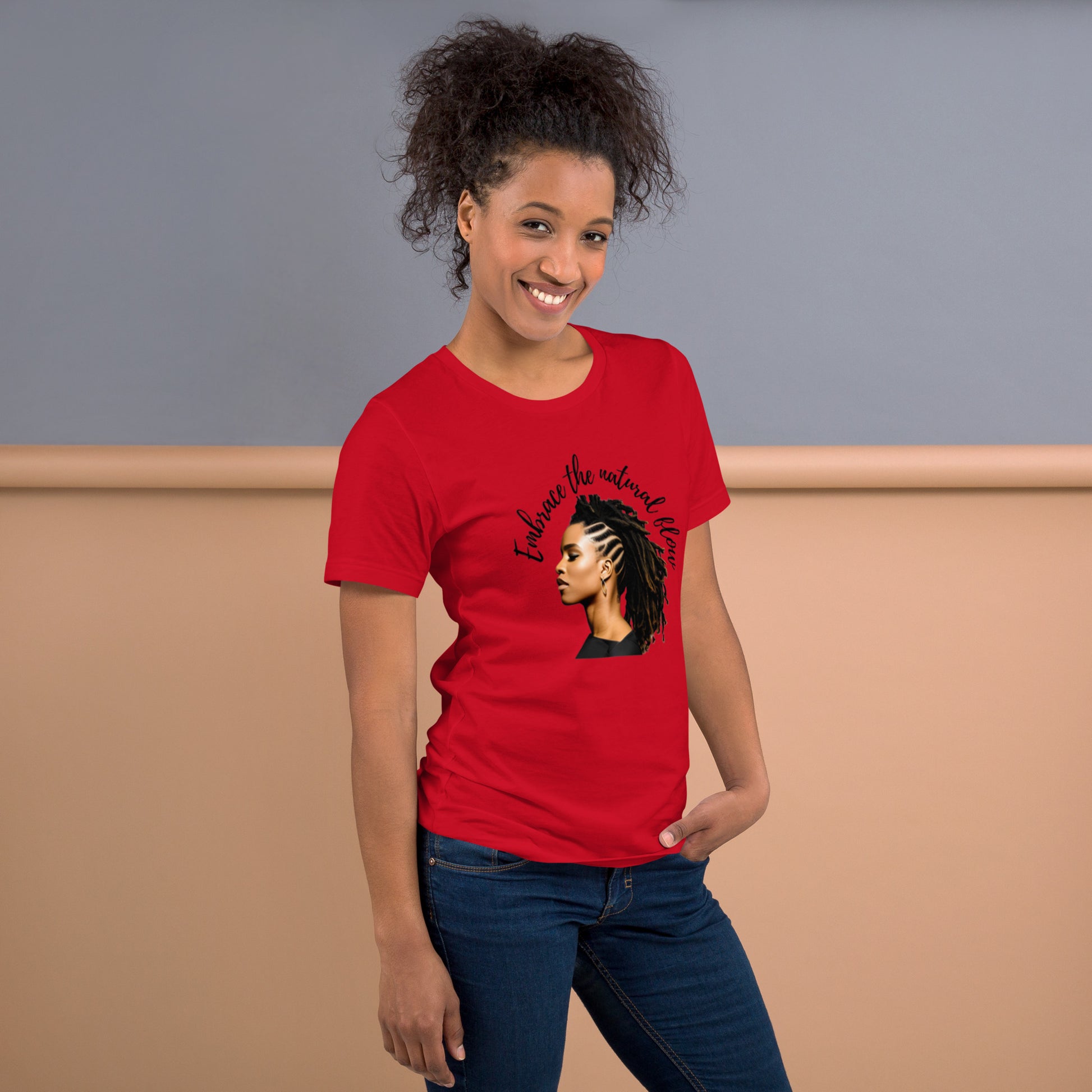 Embrace The Natural Flow | Natural Hair | Short Sleeve | Unisex T-Shirt   - #tag1# - #tag2# - 