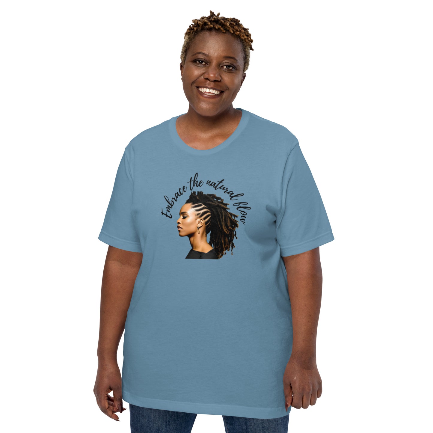 Embrace The Natural Flow | Natural Hair | Short Sleeve | Unisex T-Shirt   - #tag1# - #tag2# - 