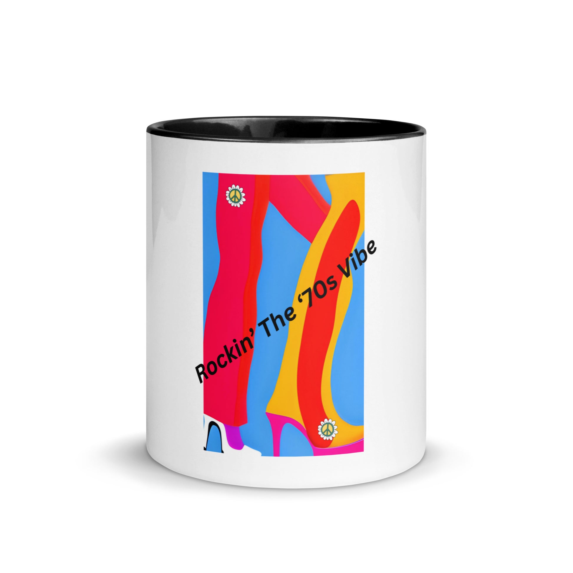 Rockin' The '70's Vibe | Mug with Color Inside   - #tag1# - #tag2# - 