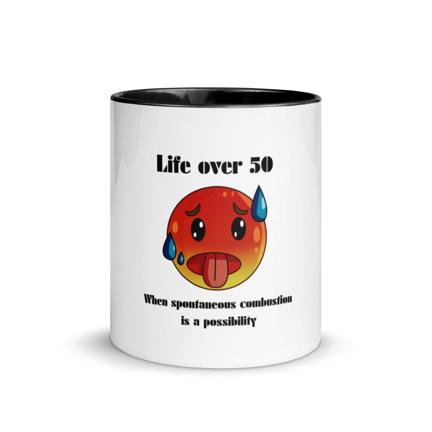 Life Over 50 | Mug with Color Inside   - #tag1# - #tag2# - 