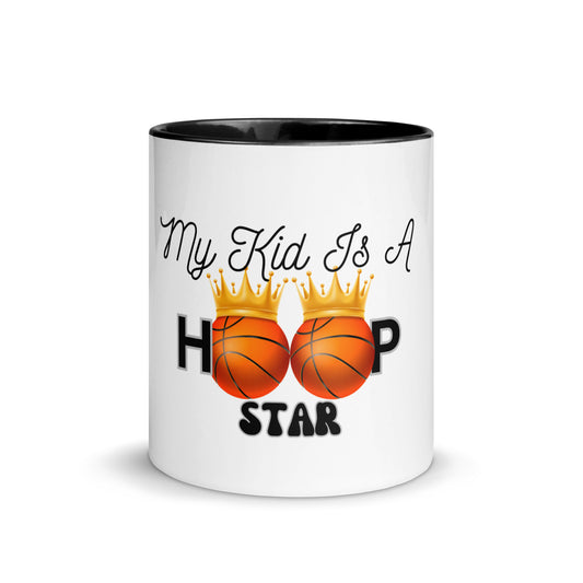 My Kid Is A Hoop Star | Mug with Color Inside   - #tag1# - #tag2# - 