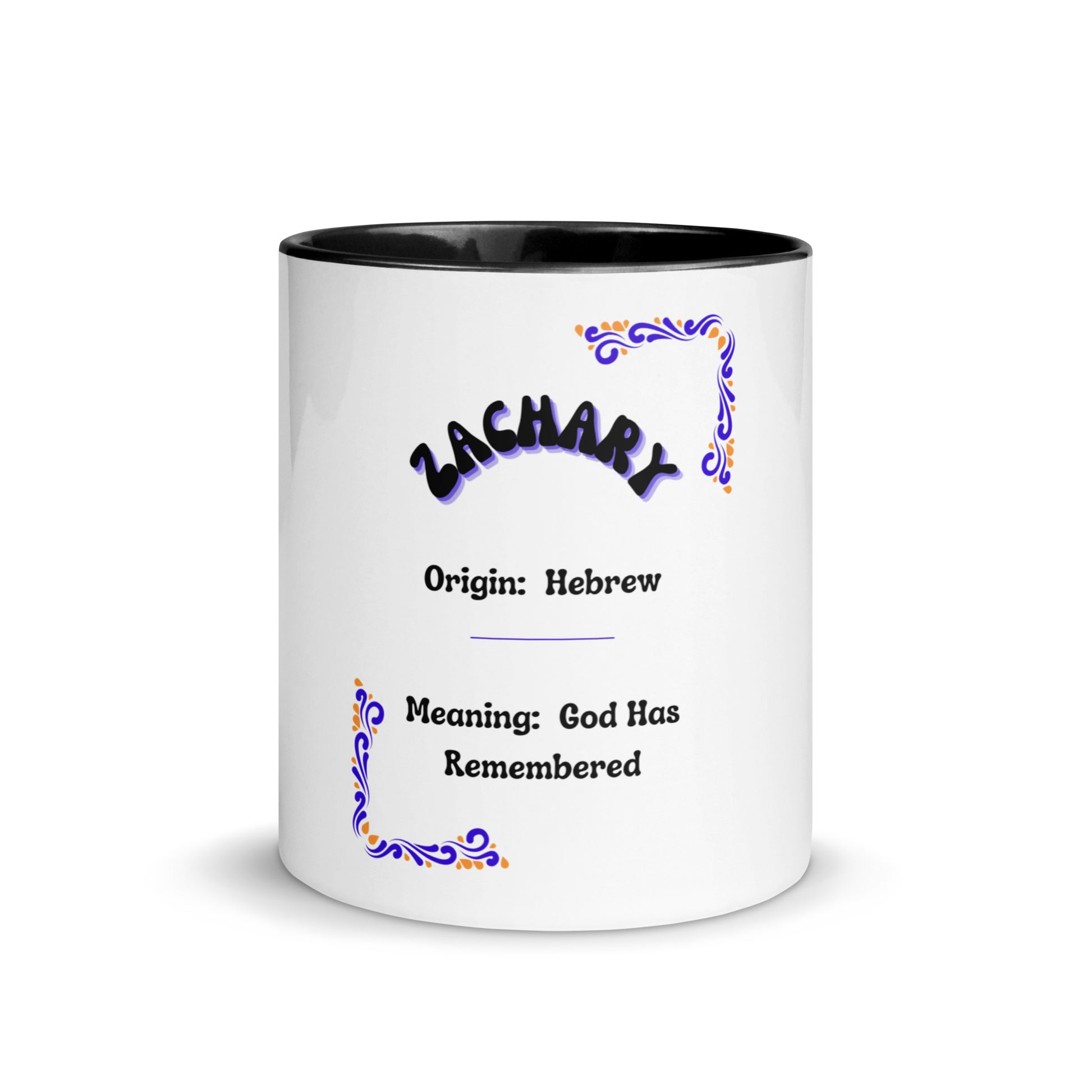 Zachary | Name Mug with Color Inside   - #tag1# - #tag2# - 