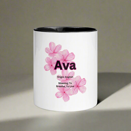 Ava Name | Mug with Color Inside   - #tag1# - #tag2# - 
