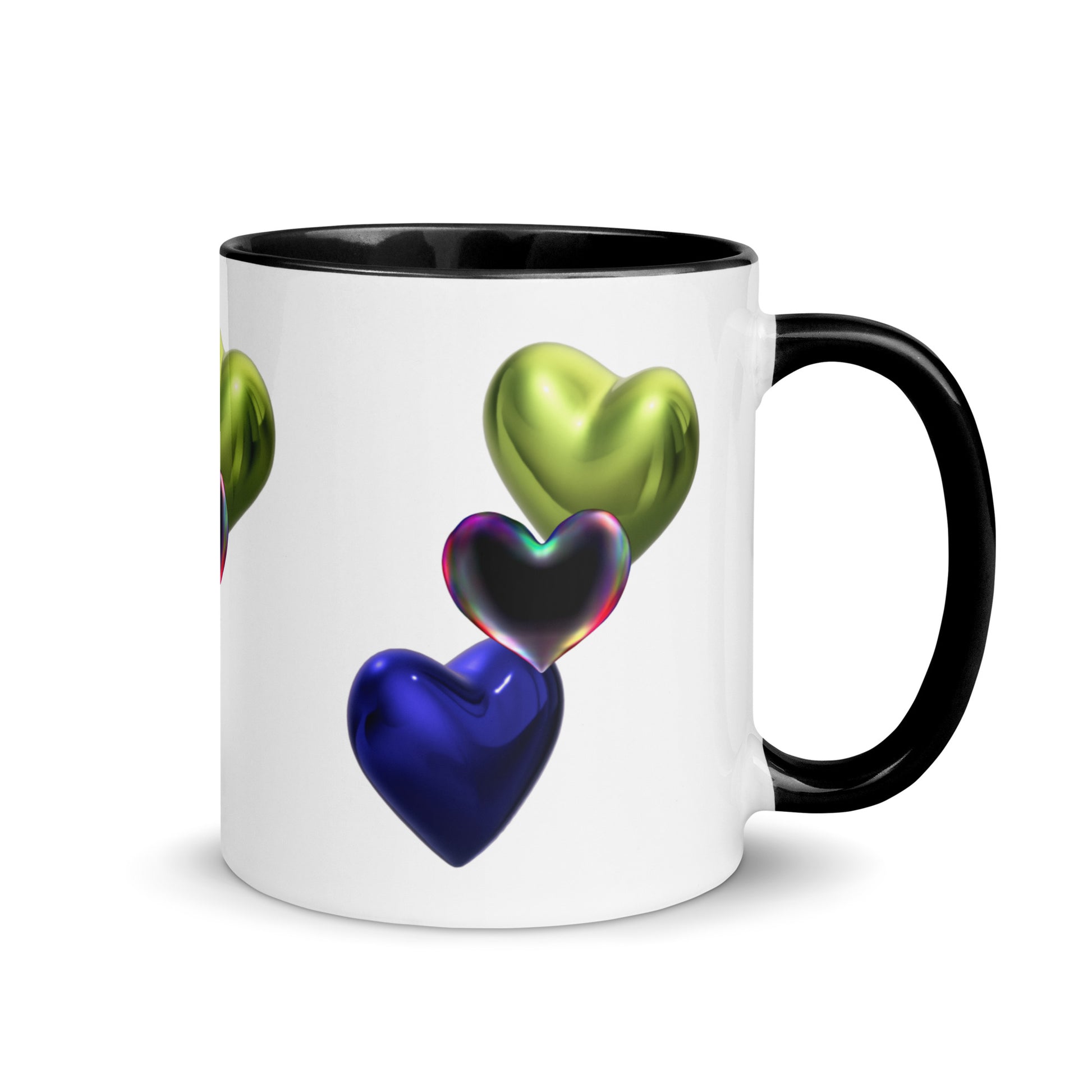 Hearts | Mug with Color Inside   - #tag1# - #tag2# - 