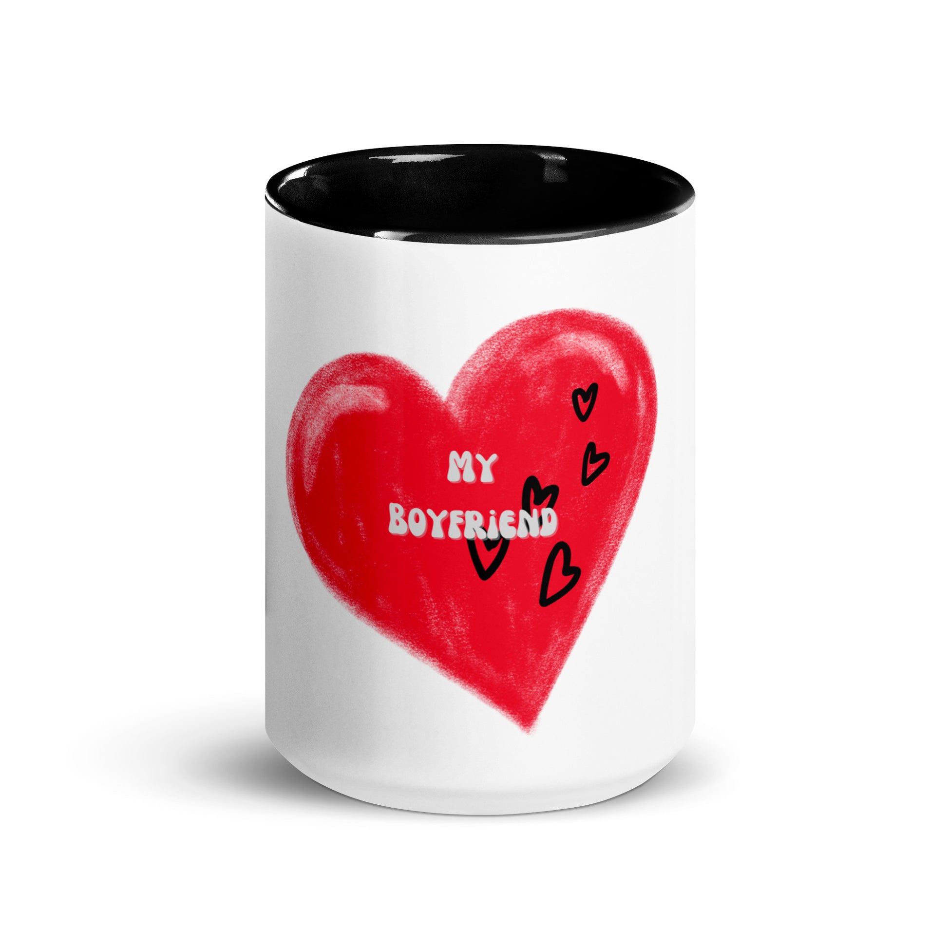 I Love My Boyfriend | Mug with Color Inside   - #tag1# - #tag2# - 